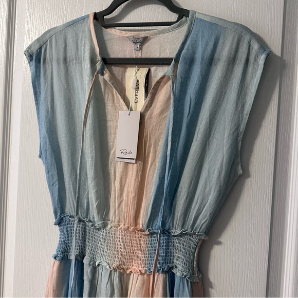 Rails • Ashlyn Sunset Gradient Dress • size Small • Linen • Midi • Pastel - Picture 3 of 8